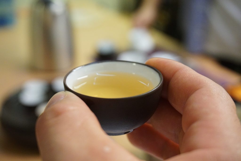 A cup of Xinyang Maojian Chinese tea A cup of Xinyang Maojian Chinese tea